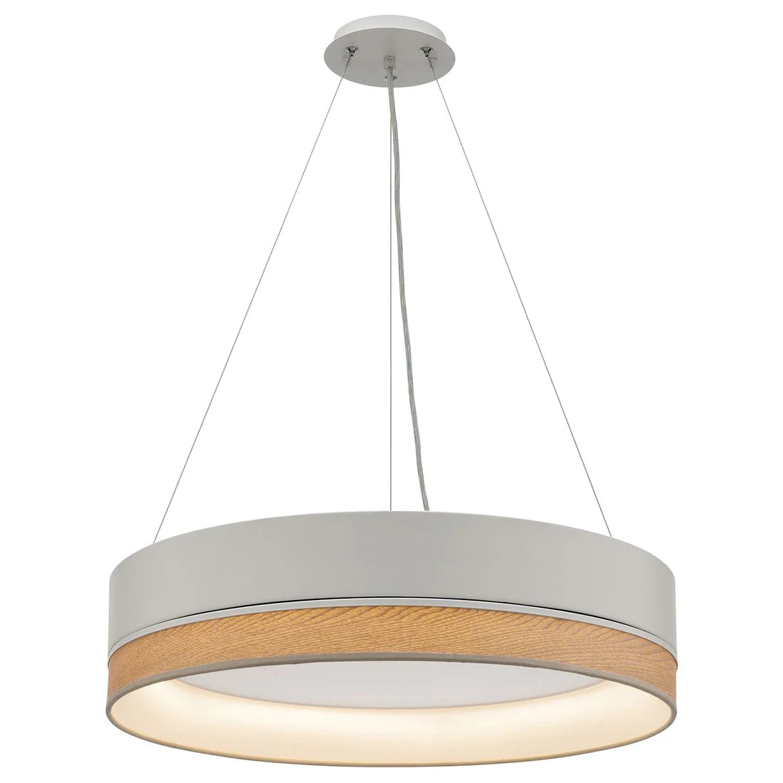 Mercator Fitzgerald 1Lt Led Pendant Light  - Black/White