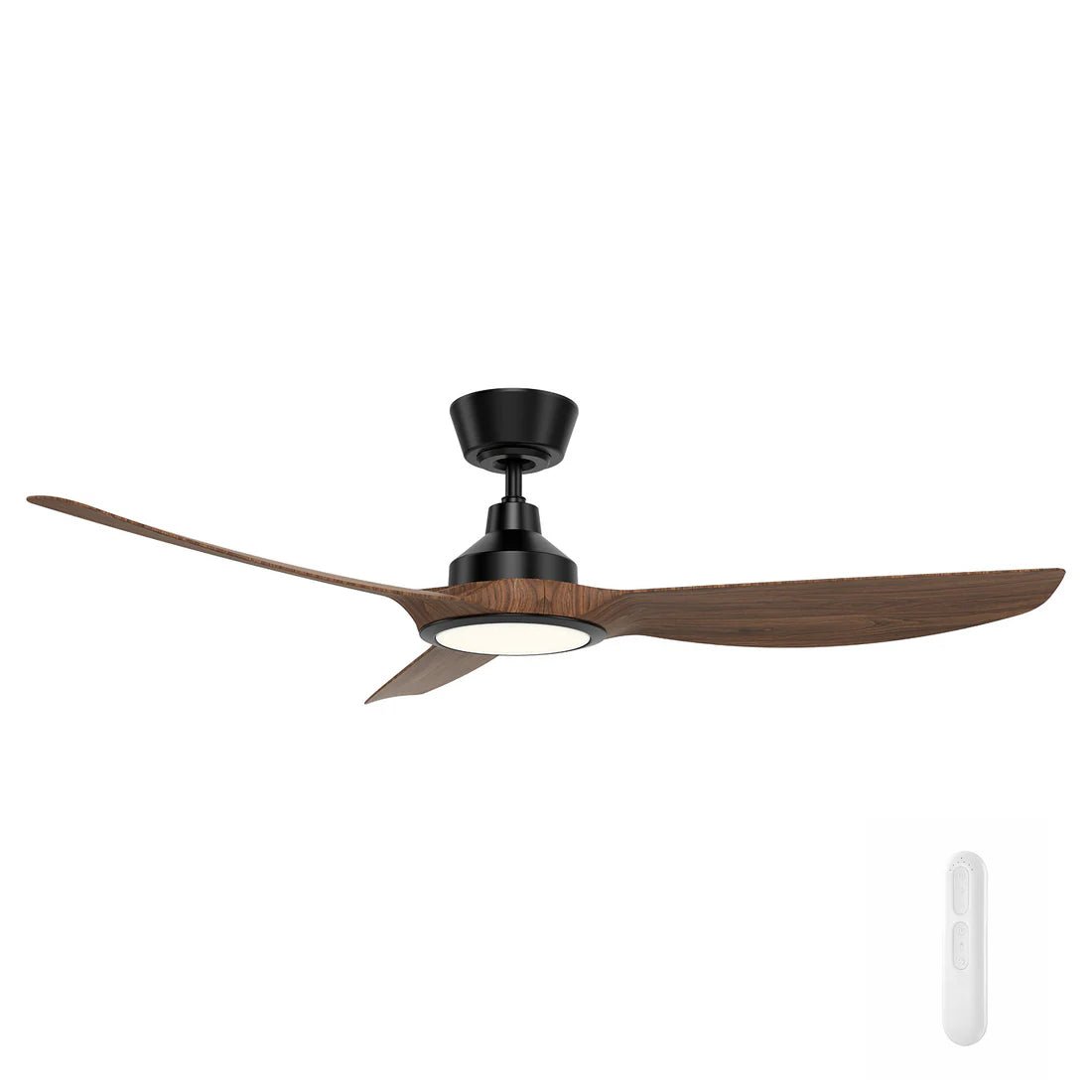 Mercator Jota DC Ceiling Fan 52" With LED Light in White, Black or Dark Timber - FC2118133 - Mases LightingMercator