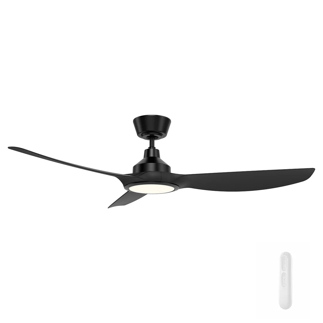 Mercator Jota DC Ceiling Fan 52" With LED Light in White, Black or Dark Timber - FC2118133 - Mases LightingMercator
