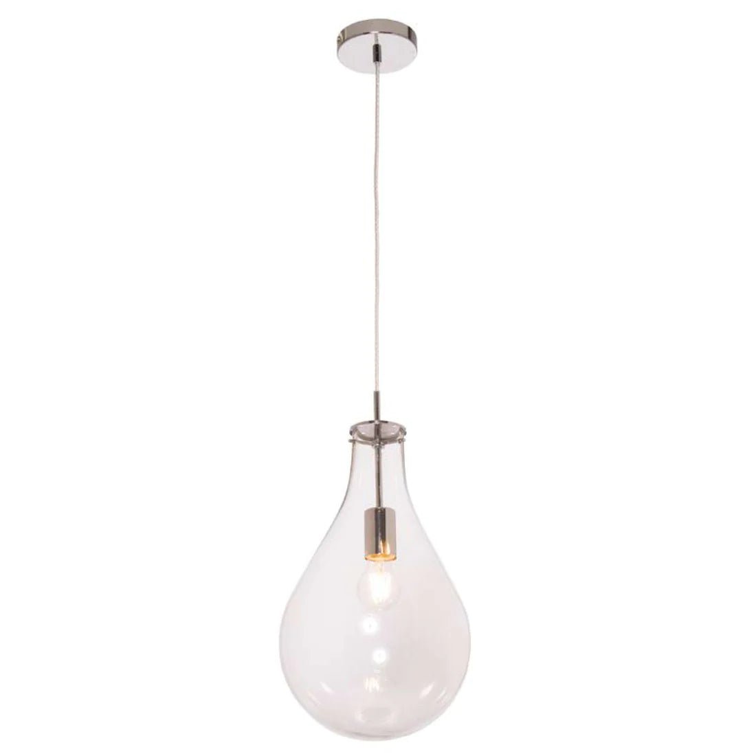 Mercator Kosta 1Lt Small Pendant Light - Clear - Mases LightingMercator