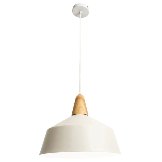 Mercator Noel 1Lt Large Light Pendant - Black/White - Mases LightingMercator