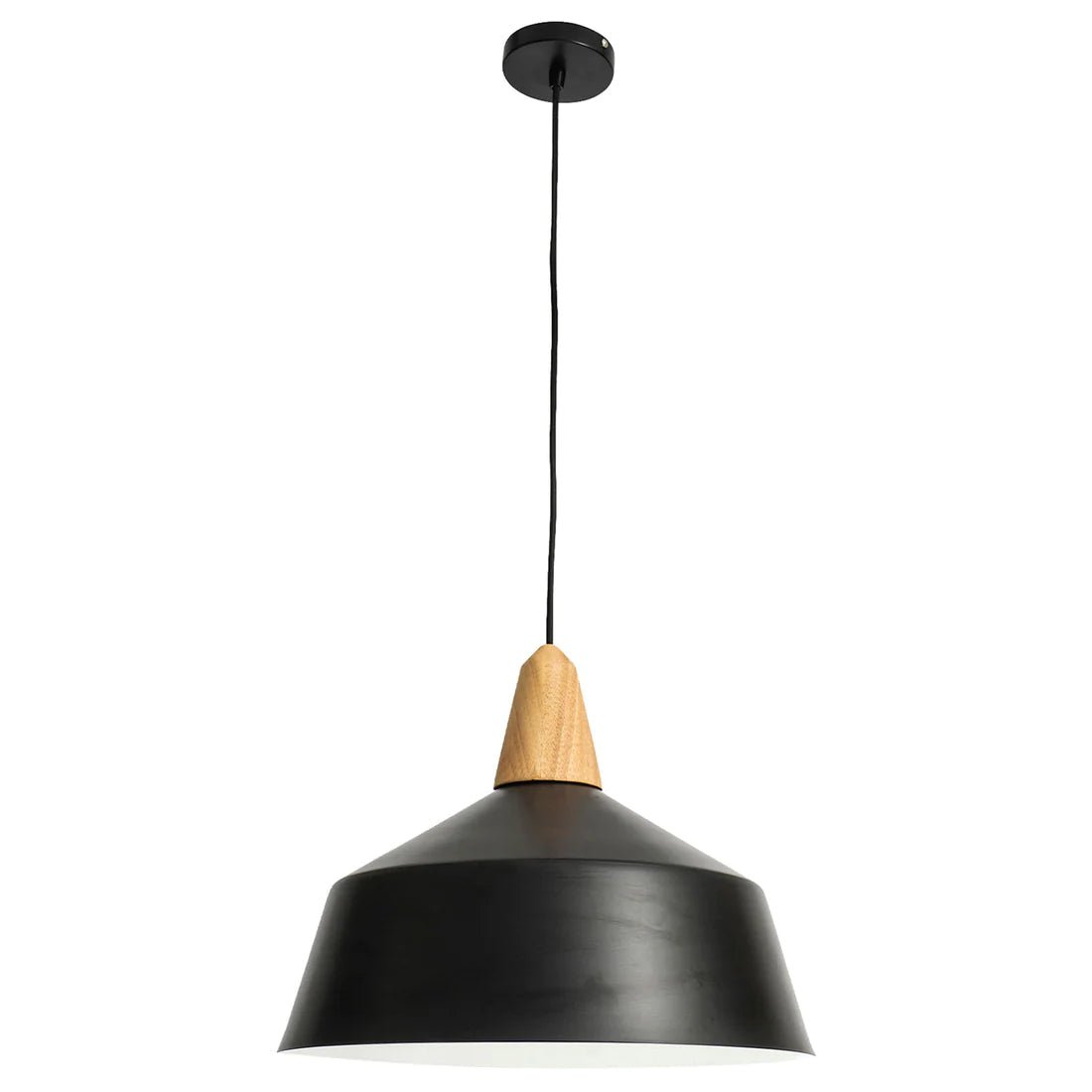 Mercator Noel 1Lt Large Light Pendant - Black/White