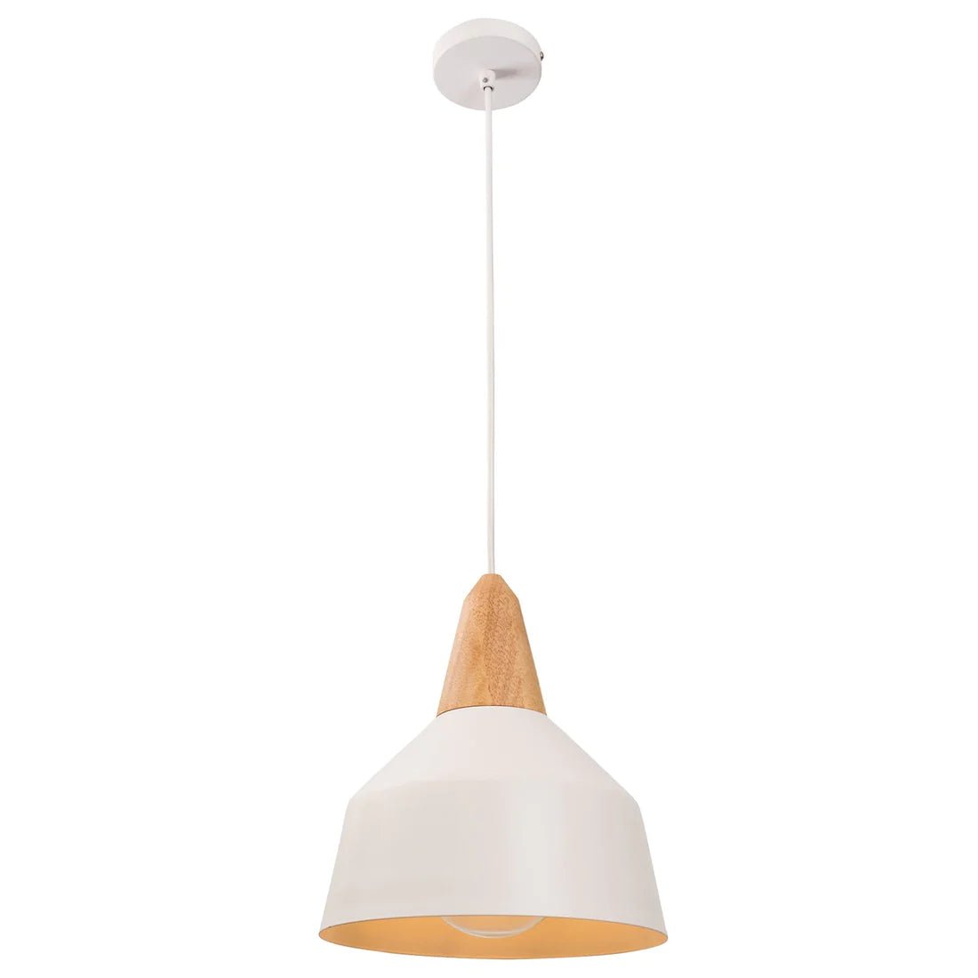 Mercator Noel 1Lt Small Light Pendant - Black/White - Mases LightingMercator