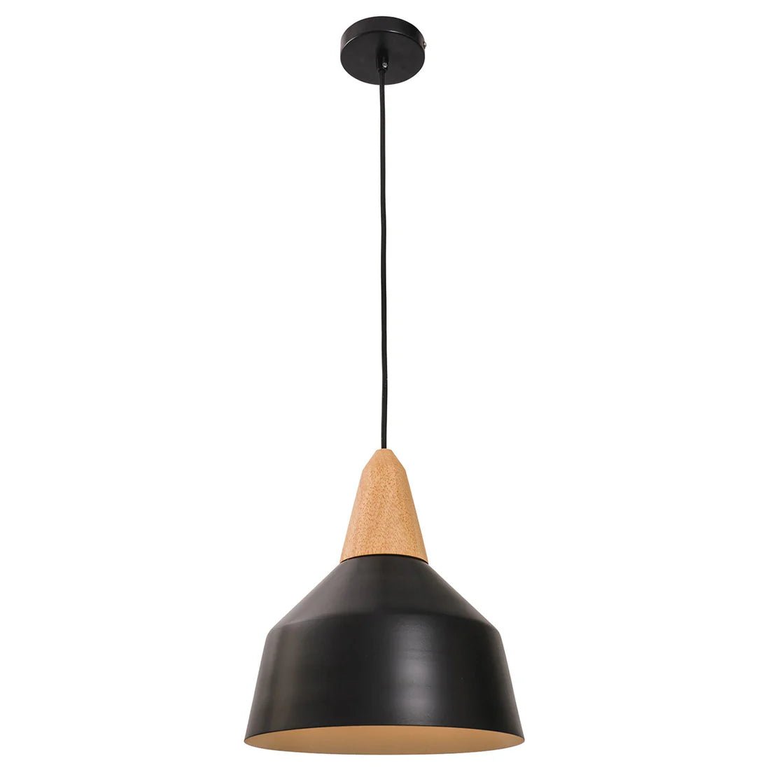 Mercator Noel 1Lt Small Light Pendant - Black/White - Mases LightingMercator