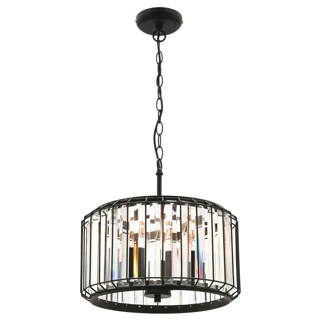 Mercator Olympia 3Lt Pendant Light - Black - Mases LightingMercator