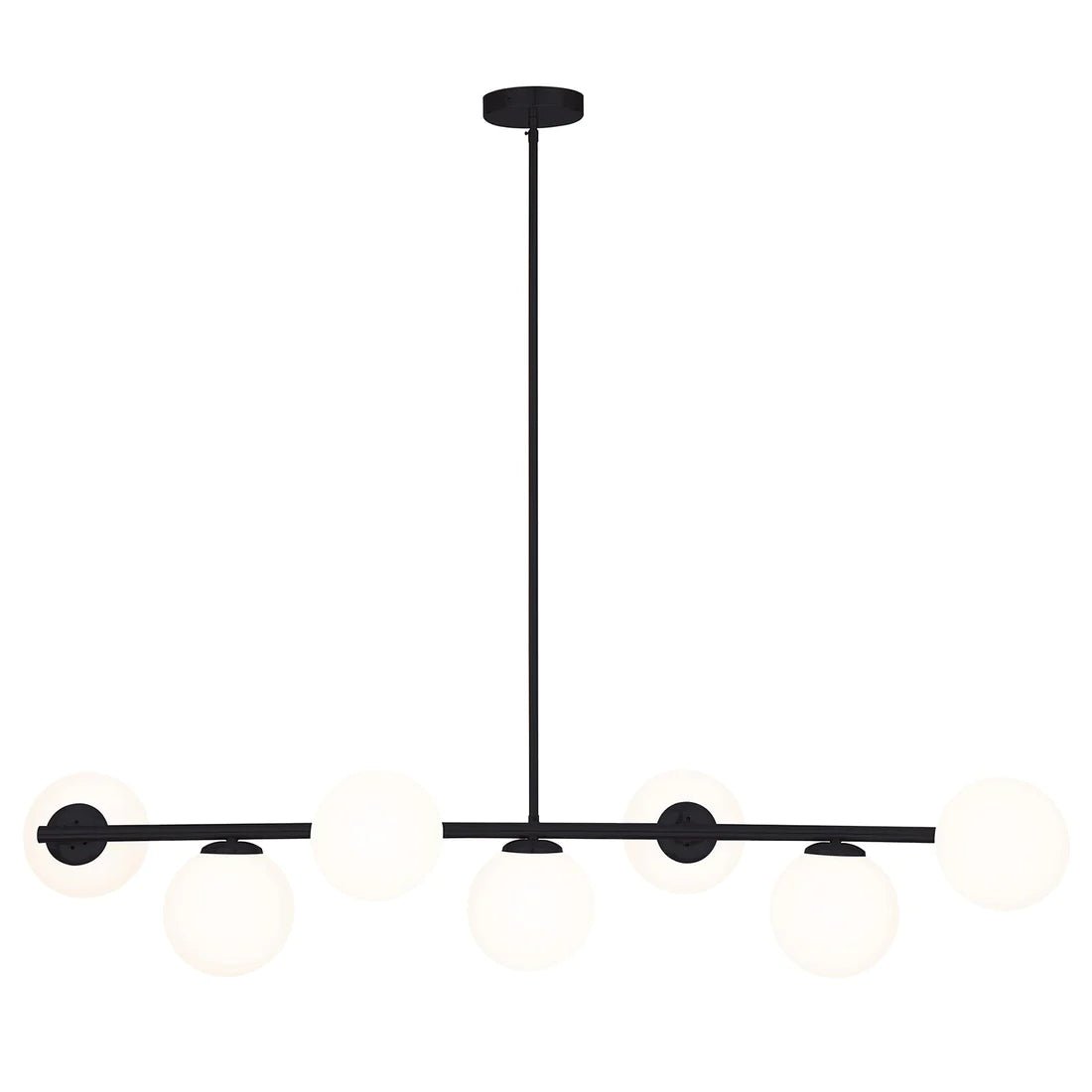 Mercator Preston 7Lt Light Pendant - Black or Brass