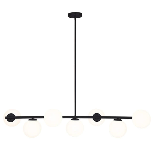 Mercator Preston 7Lt Light Pendant - Black - Mases LightingMercator