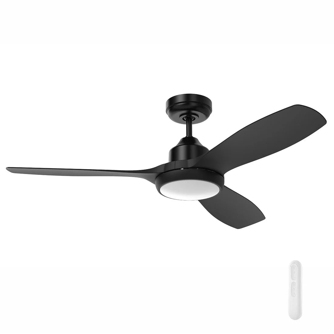 Mercator Raptor S DC Ceiling Fan With LED Light White or Black 48" FC978123 - Mases LightingMercator