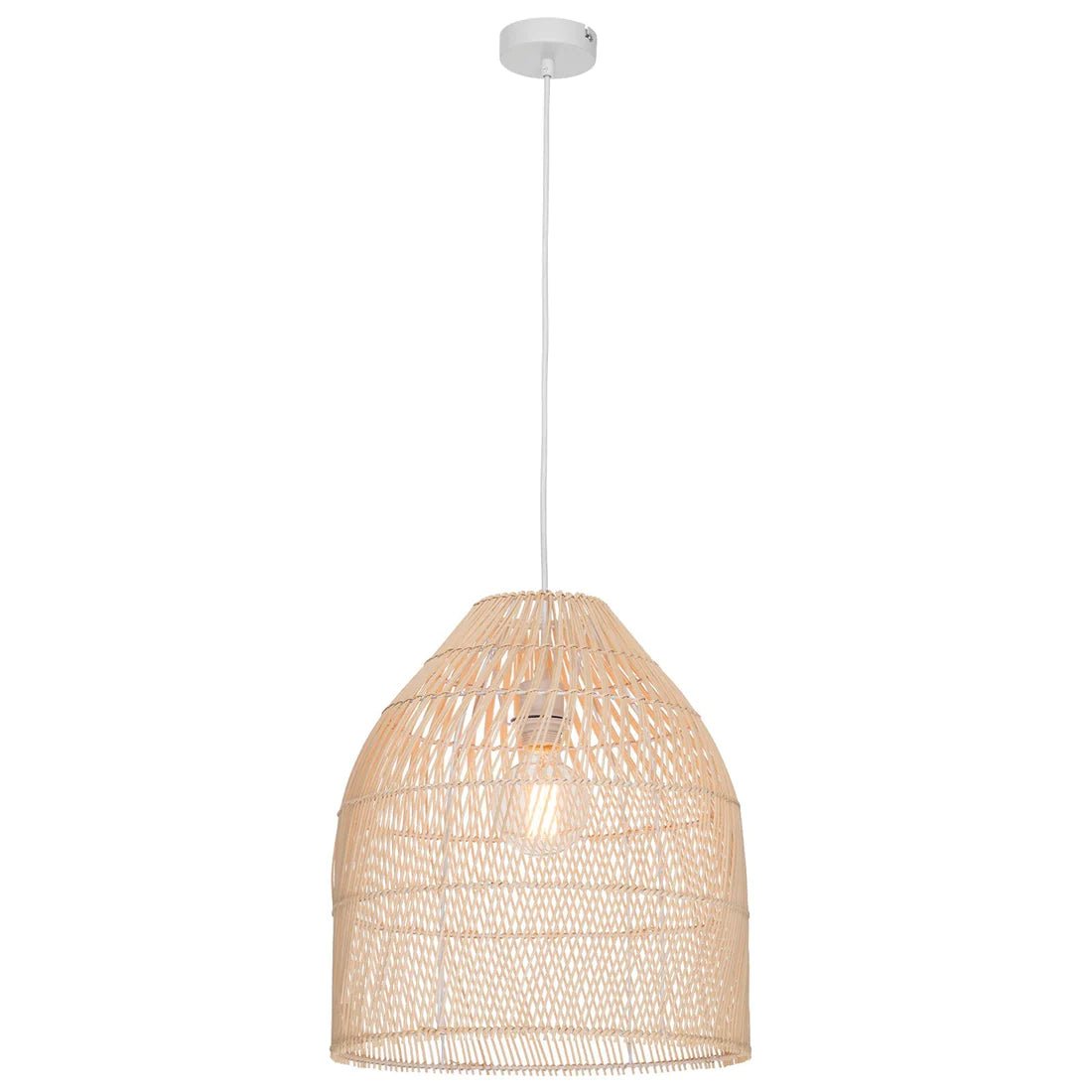 Mercator Sawyer 1Lt Pendant Light - Black/Natural