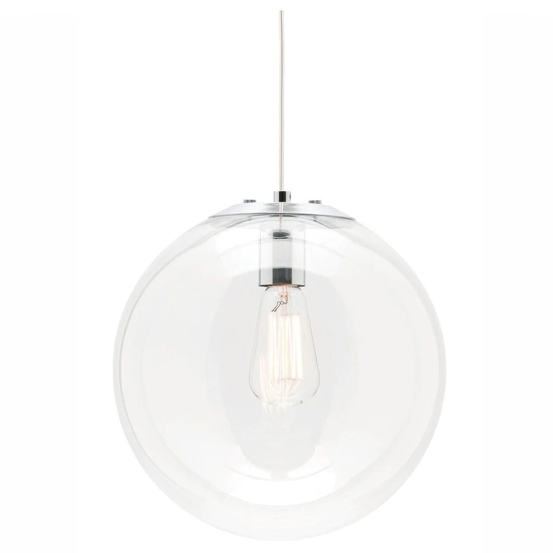 Mercator Toledo 25cm 1Lt Pendant Light - Chrome - Mases LightingMercator