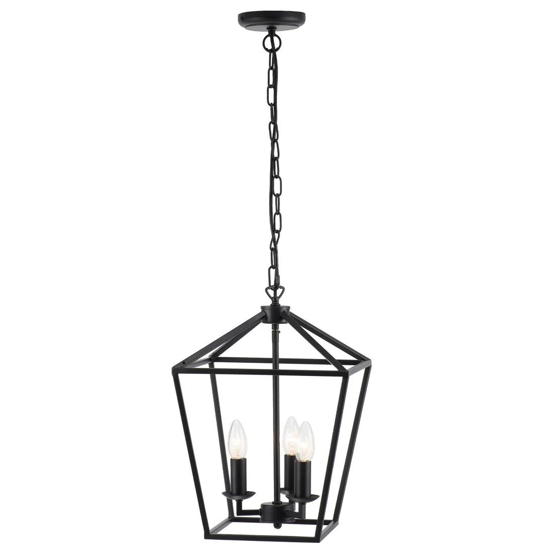 Mercator York 3Lt Lantern - Style Pendant MG7033BLK - Mases LightingMercator