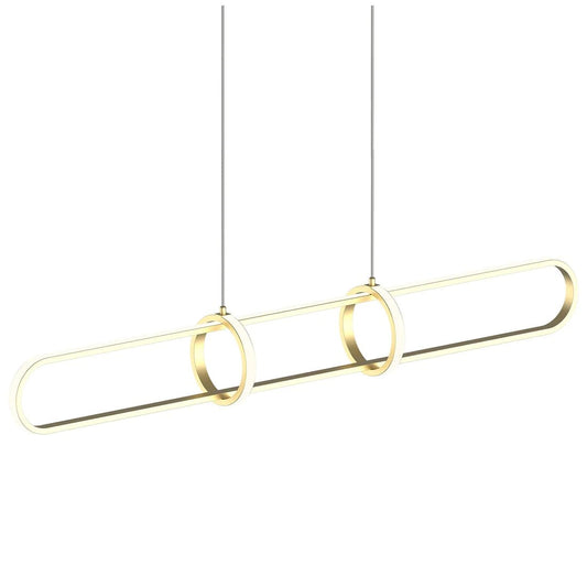 Modern LED Pendant Light CCT 30w Black, Brass - Mases LightingMercator