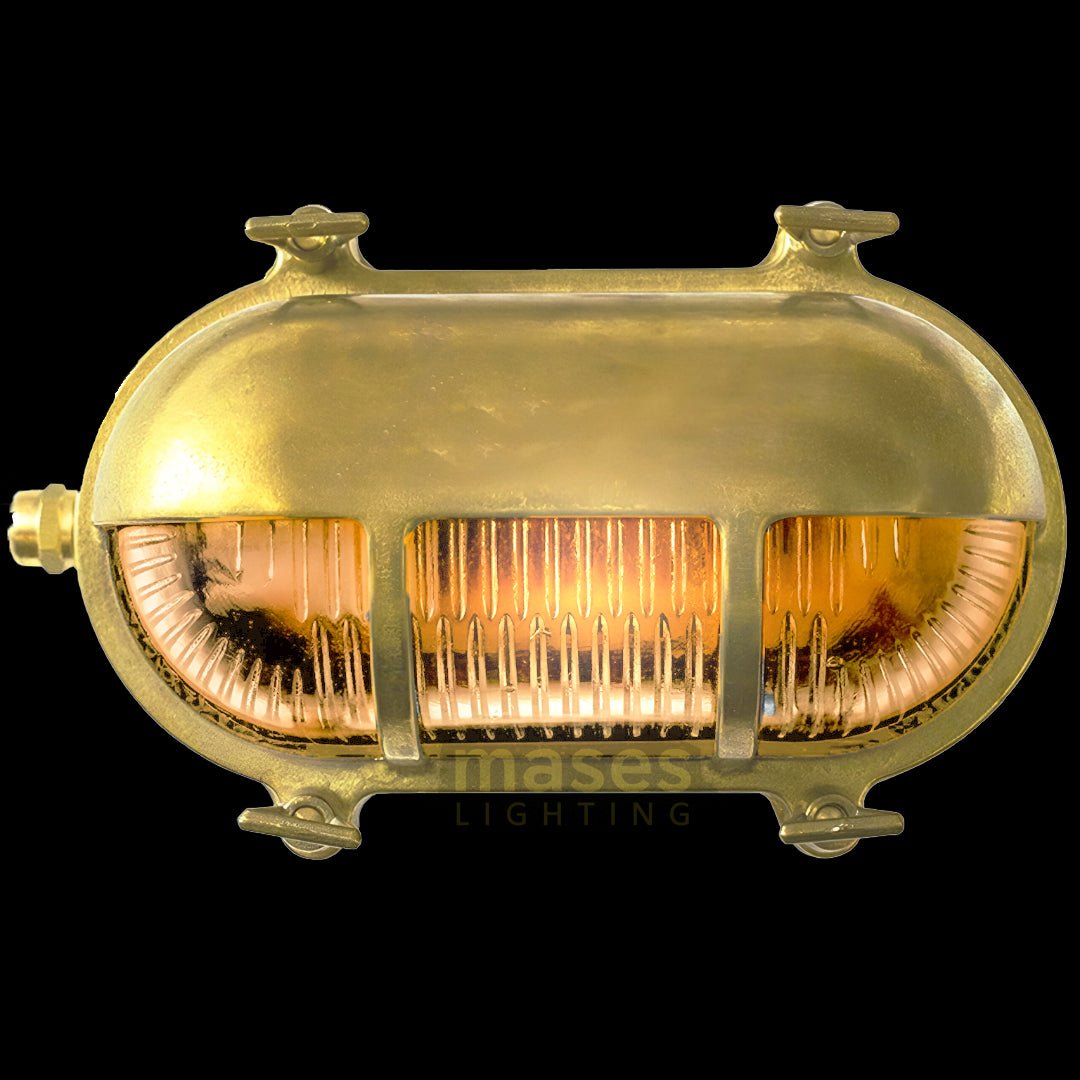 Navigator Exterior Solid Brass Wall Light - IP56 - Mases LightingLode Lighting