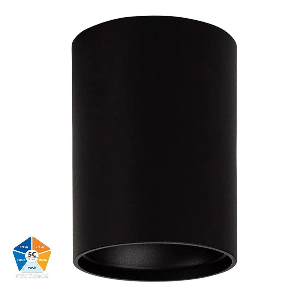 Nella Surface Mounted LED Downlight 7w Black, White CCT HV5841S-BLK, HV5841S-WHT Havit Lighting