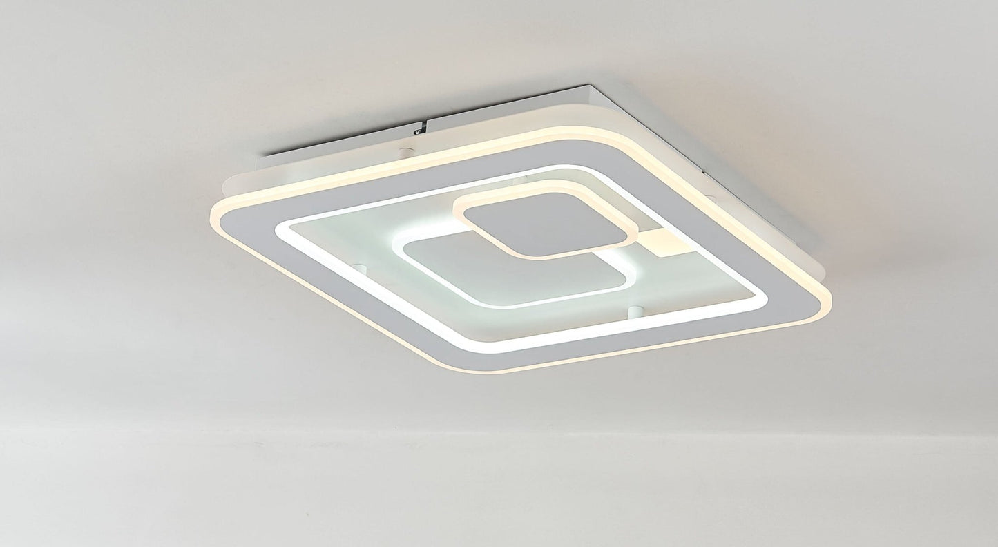 PHL Santorini SquareTri Colour Oyster Ceiling Light - Mases LightingPHL