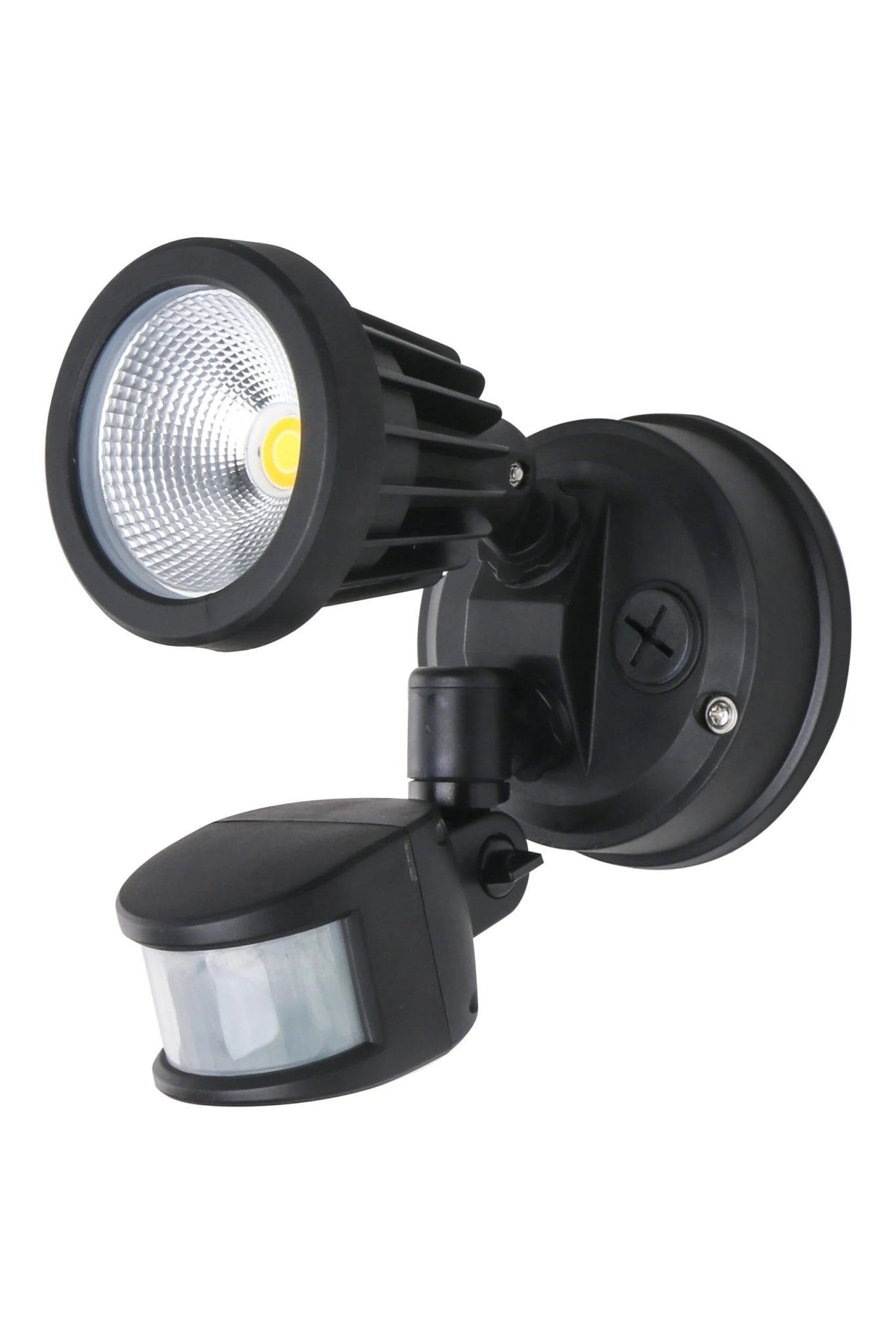 PHL Zip Tri-Colour 15W LED Single Adjustable Spotlight With Sensor IP65 - Black - Mases LightingPHL