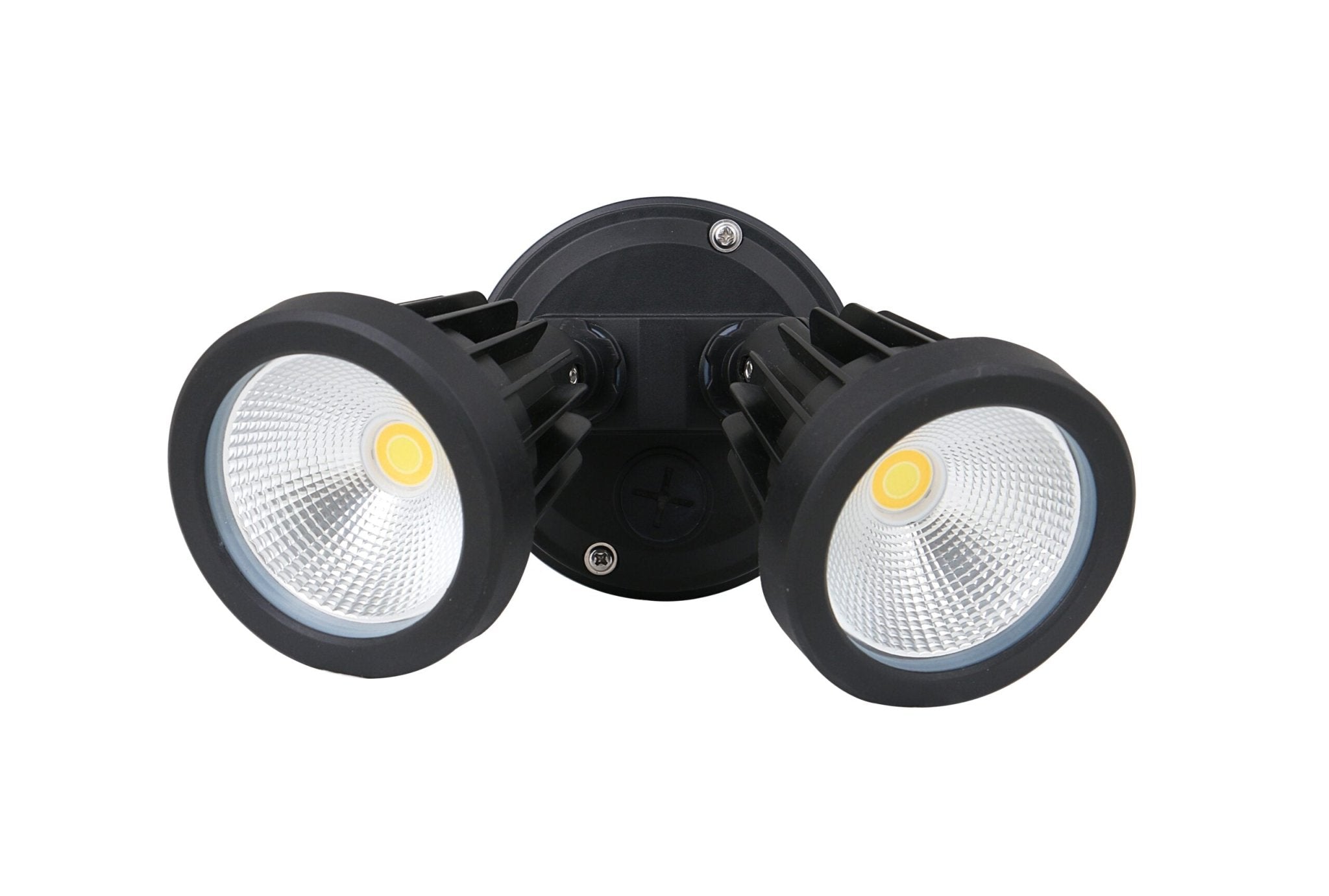 PHL Zip Tri-Colour 30W LED Double Adjustable Spotlight Without Sensor IP65 - Black - Mases LightingPHL