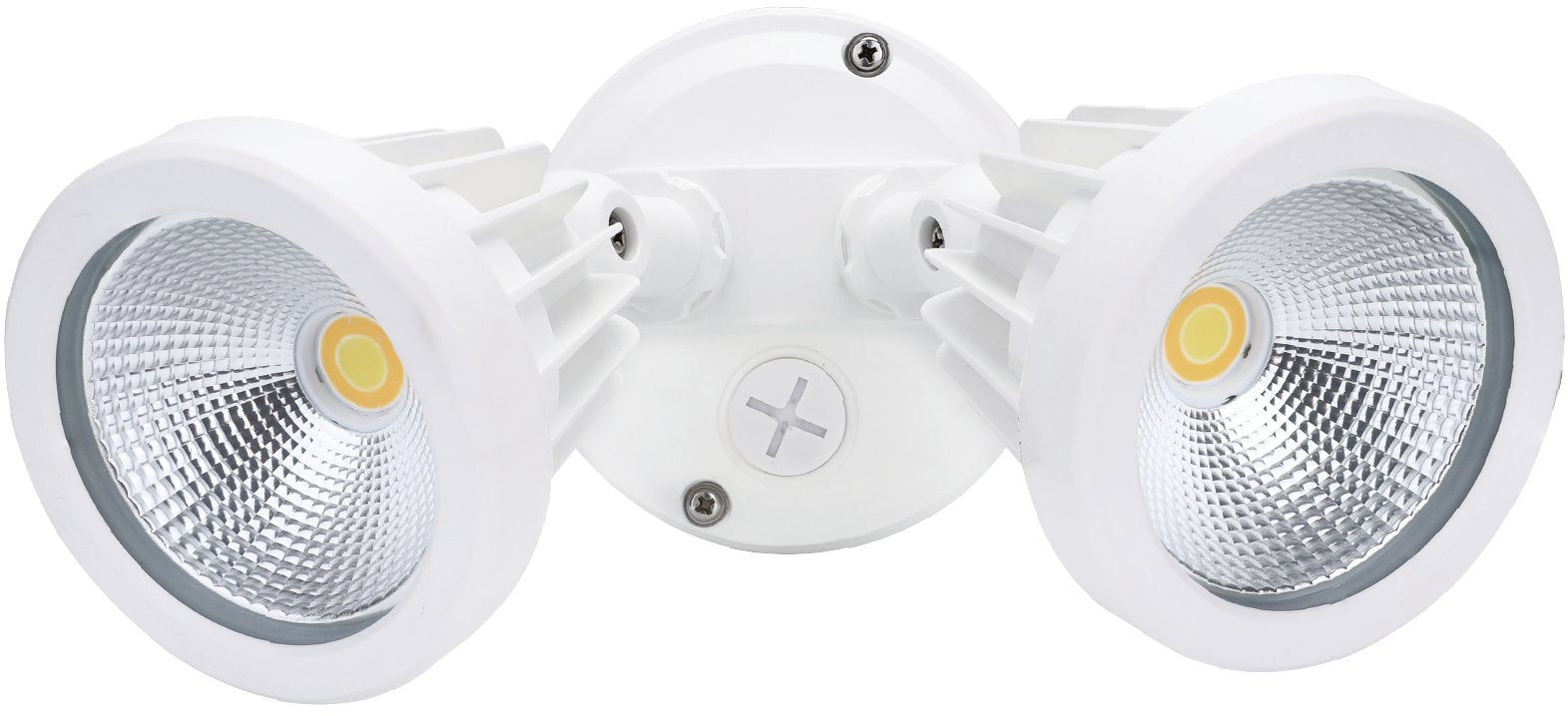 PHL Zip Tri-Colour 30W LED Double Adjustable Spotlight Without Sensor IP65 - White - Mases LightingPHL