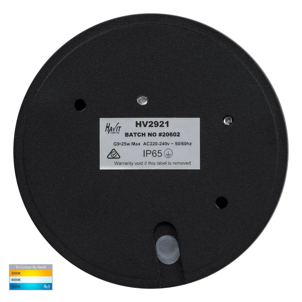 Pinta Step Light with Eyelid Matt Black Havit Lighting - HV2921 - HV2924 - Mases LightingHavit Lighting