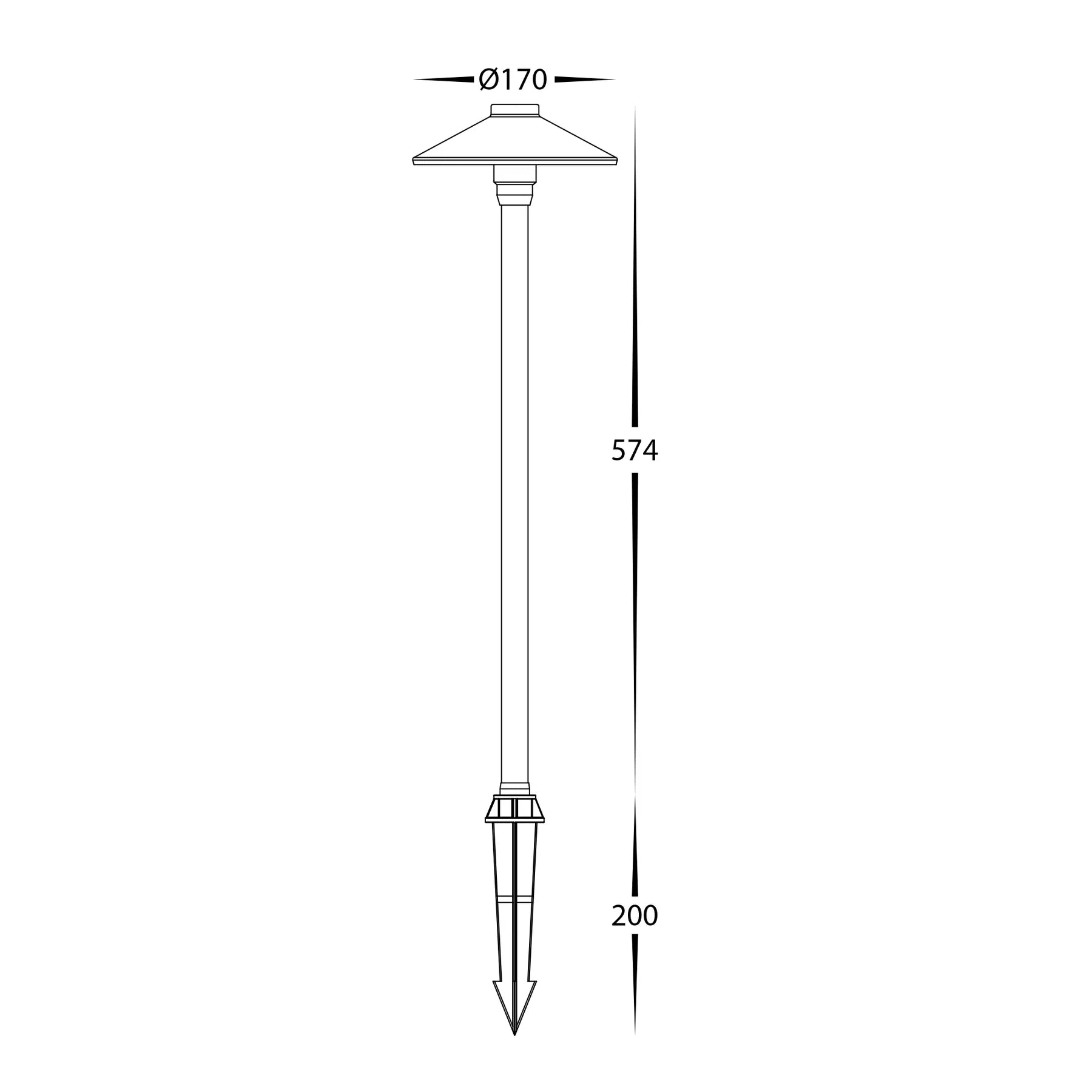 Polari LED Spike Light CCT 3w Antique Brass, Black, Copper, SS316 Havit Lighting - HV1452T - Mases LightingHavit Lighting
