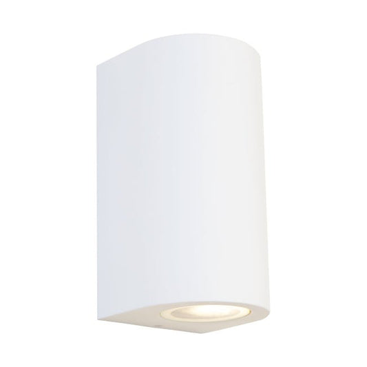 Porta 240V GU10 Up / Down Wall Pillar Light White or Black - Mases LightingCougar Lighting
