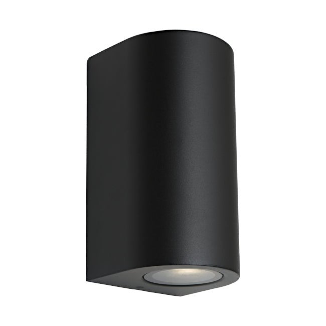 Porta 240V GU10 Up / Down Wall Pillar Light White or Black - Mases LightingCougar Lighting