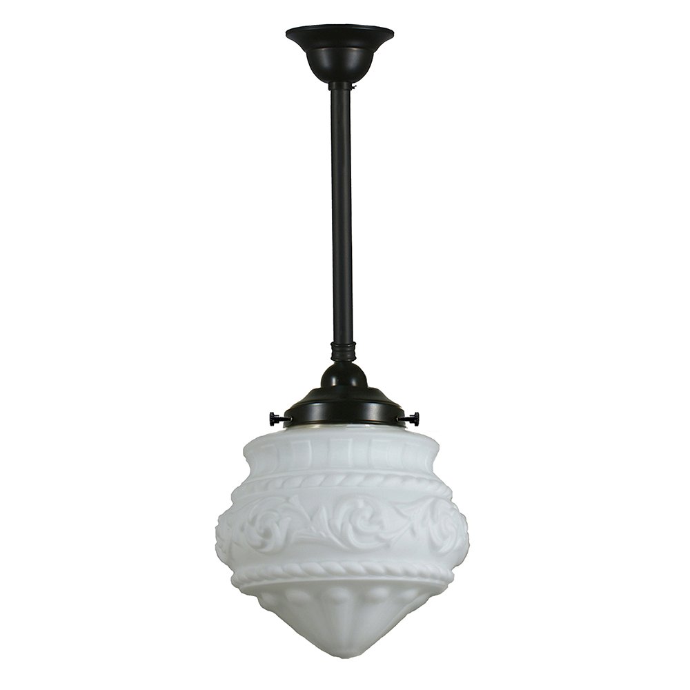 PREMIER 8" or 12" ROD Pendant Light - Black/Chrome/Polished Brass - Mases LightingLode Lighting