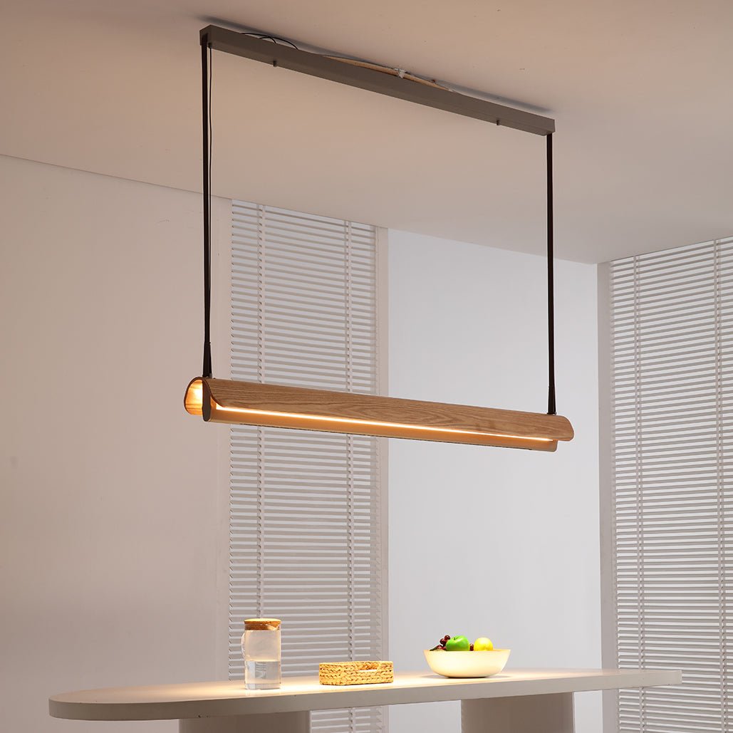 Sailé Linear Wood Pendant | Lighting Creations