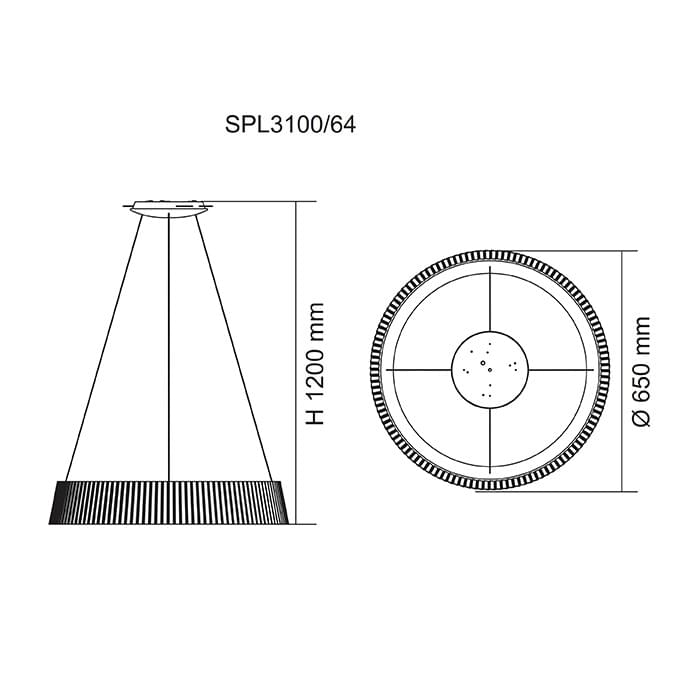SAL Classic Ring SPL3100 45/67W Designer LED Pendant - Mases LightingSAL