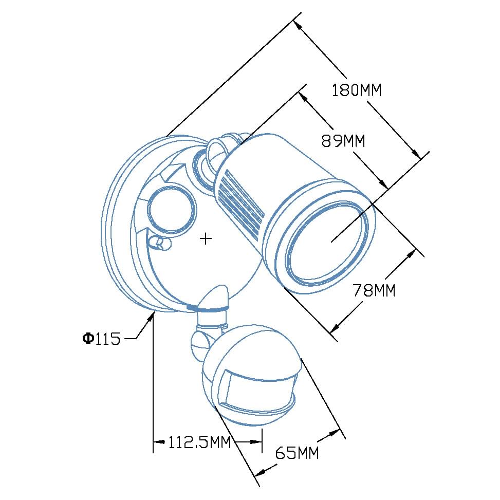 SAL Stargem IV SES7070/1TC with sensor - 12W - Mases LightingSAL