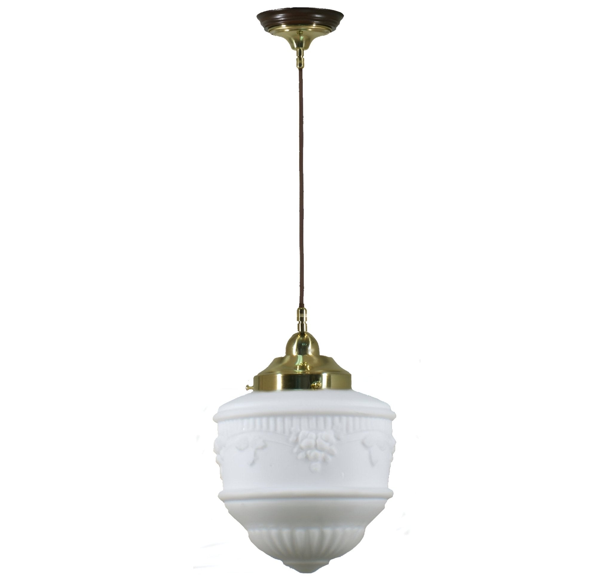Senator 8" 1 Light CORD Pendant Light - Black/Chrome/Polished Brass