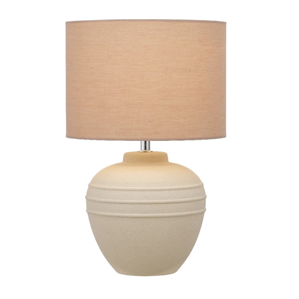 Sierra Ceramic Table Lamp Grey, Sand SIERRA TL Telbix Lighting - Mases LightingTelbix