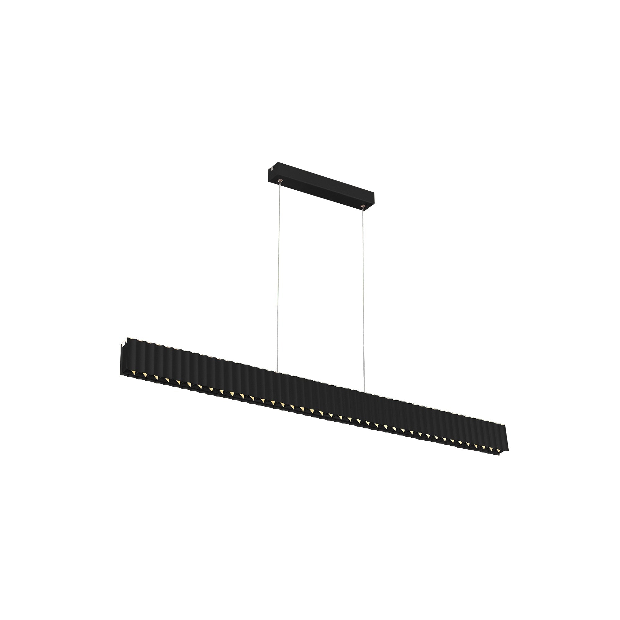 Skyline Brilliance Linear LED Pendant Light 78W 4000K in Black or White or Gold | Lighting Creations