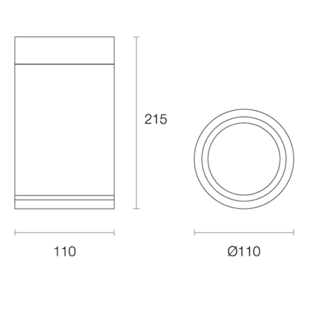 Surface Mounted LED Downlight 15w White, Black, Silver 2.7k, 3k, 4k, 5k CRI 90+, VIVID XSR2515 Trend Lighting - Mases LightingTrend Lighting