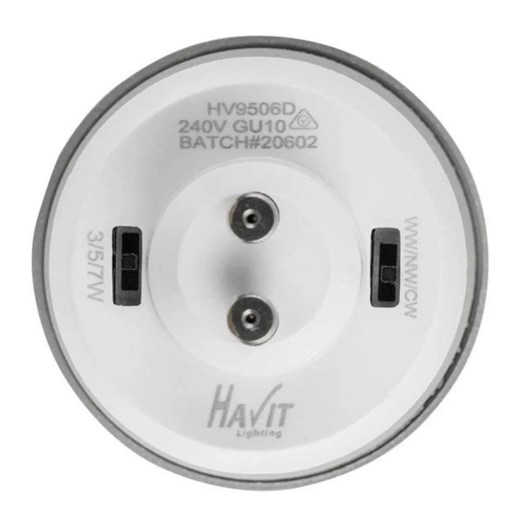 Surface Mounted Lexan LED Downlight 3/5/7w Black, White CCT HV5832T Havit Lighting - Mases LightingHavit Lighting