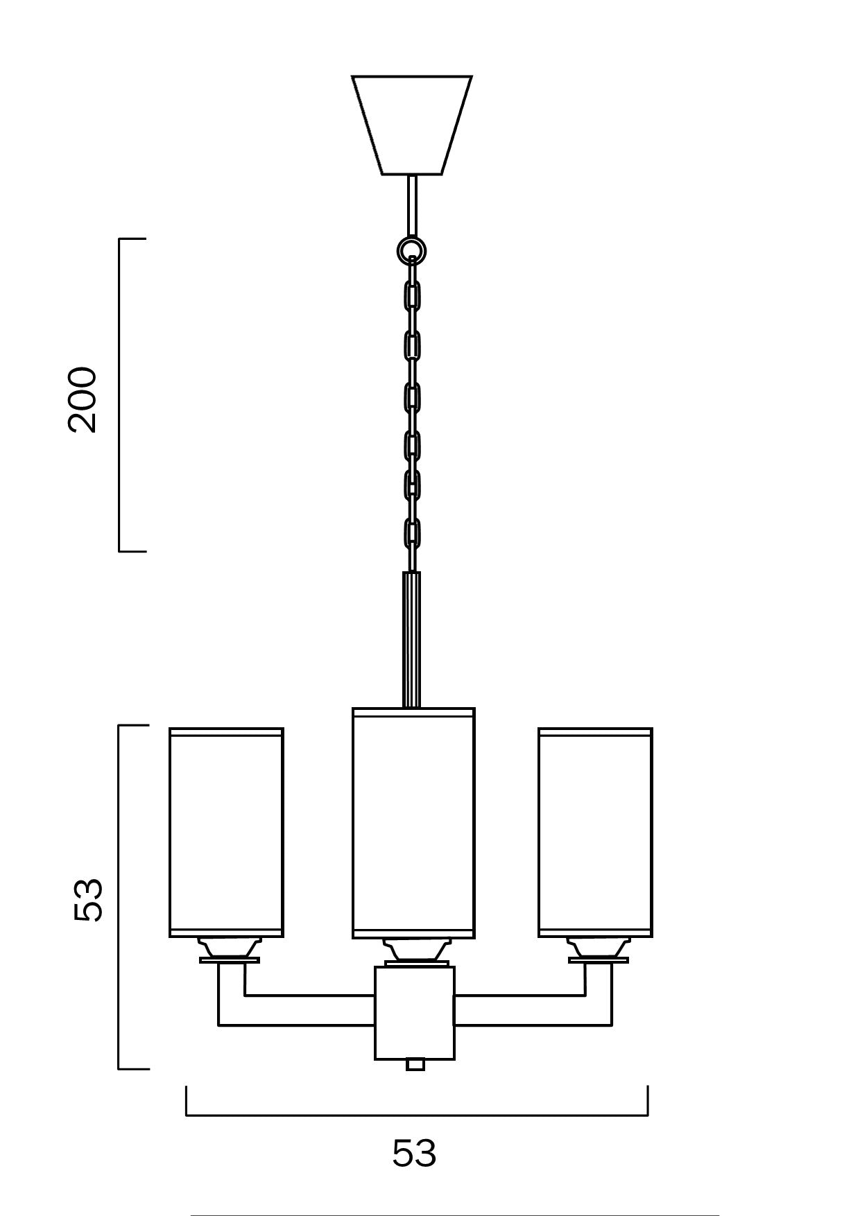 Telbix Ahern 3 Lights Pendant Solid Brass - Mases LightingTelbix