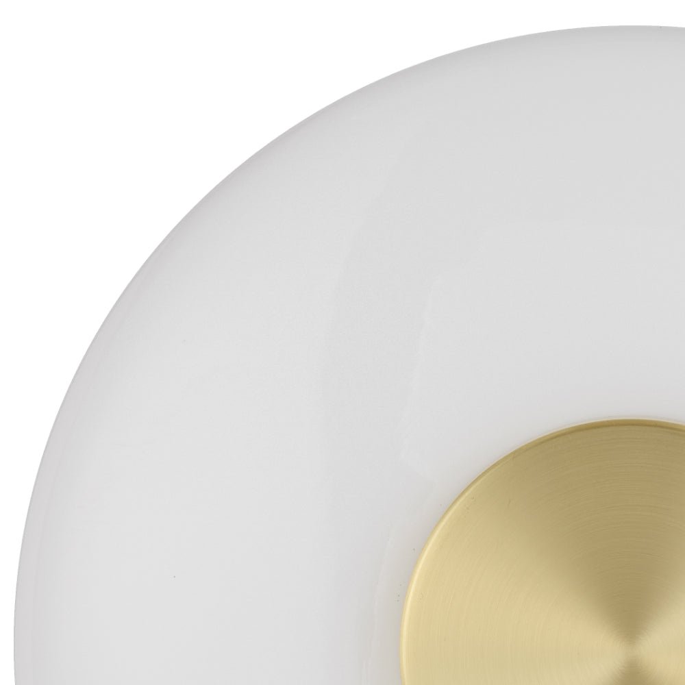 Telbix Amity Wall Light in Smoke, Opal and Amber