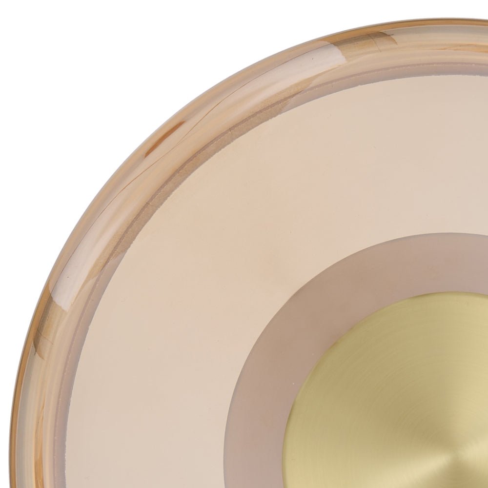 Telbix Amity Wall Light in Smoke, Opal and Amber