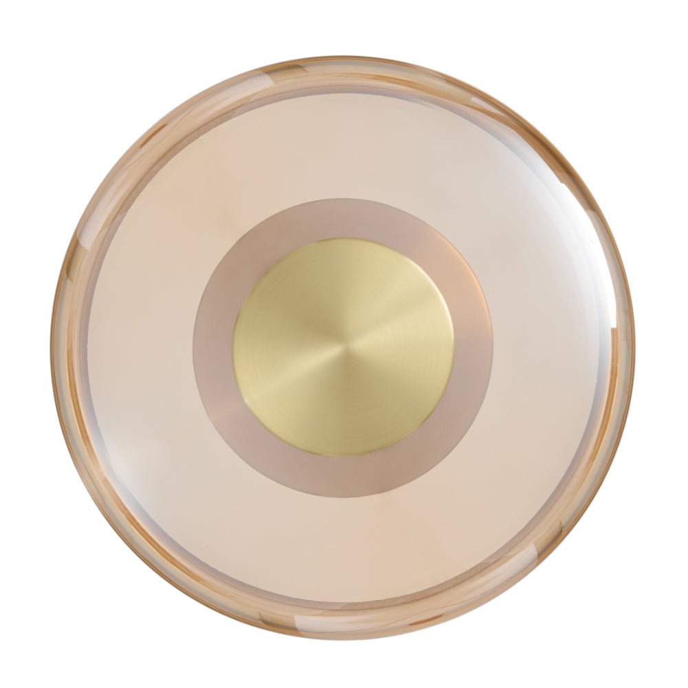 Telbix Amity Wall Light in Smoke, Opal and Amber