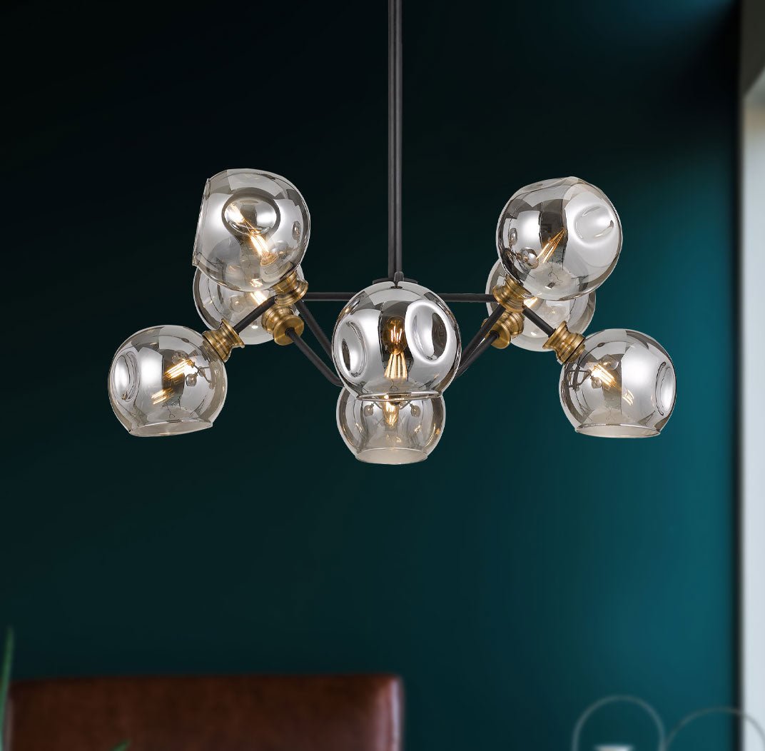 Telbix Annabel 8 Lights Pendant - Black