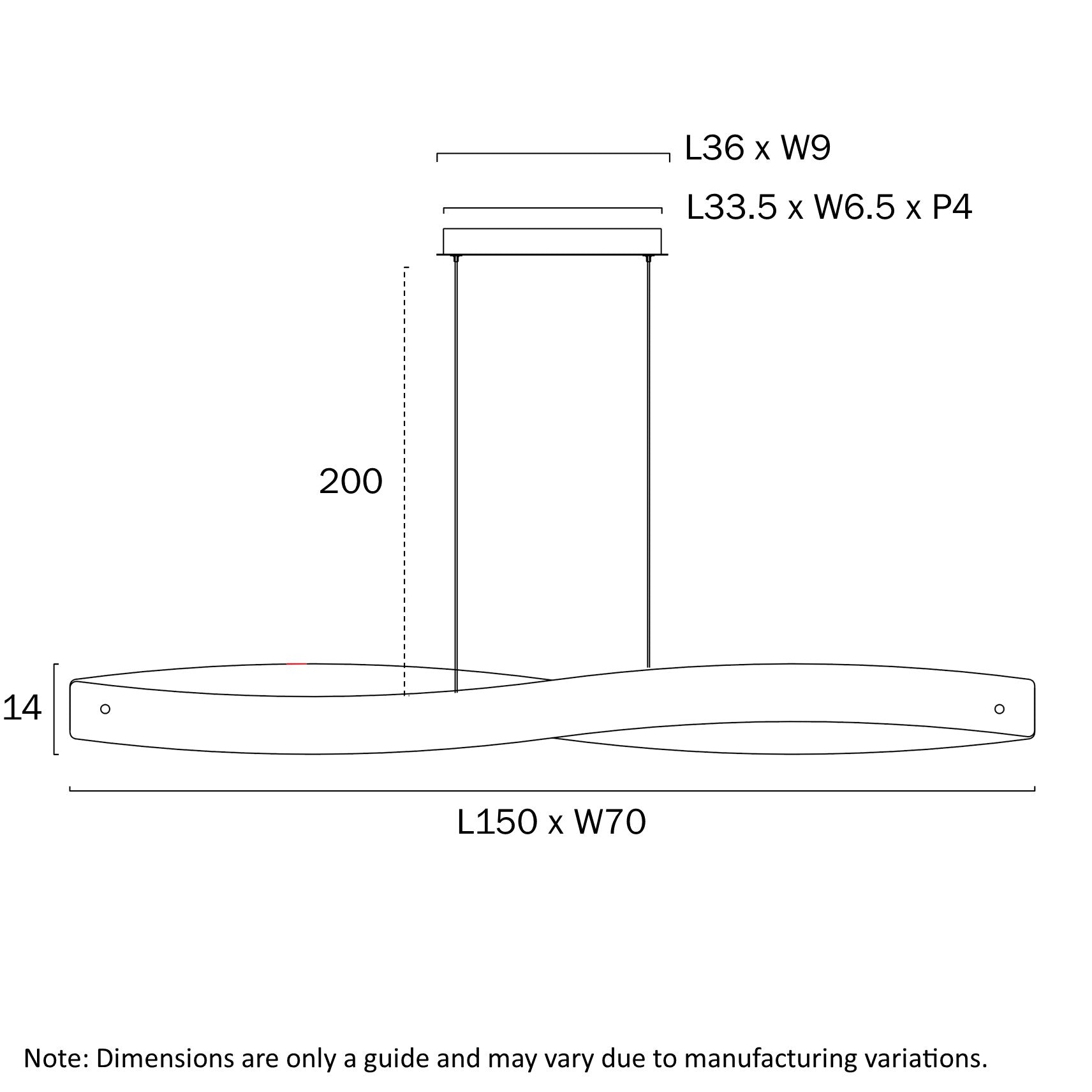 Telbix AREZZO Pendant Light (Available in Black & Silver| 150cm & 240cm)
