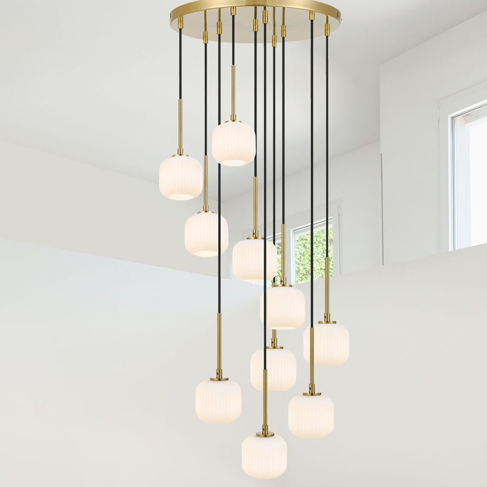 Telbix Bobo 10 Pendant Antique Gold/Black Smoke
