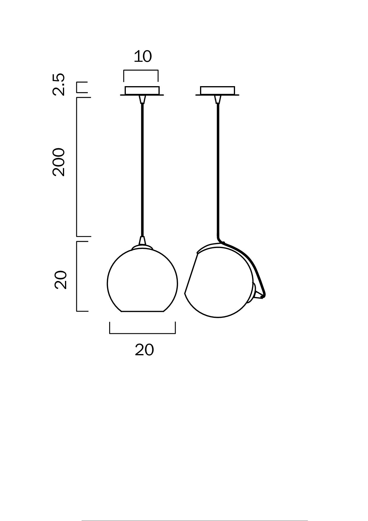 Telbix Bondi 40, 30, 20cm Lights Pendant - Smoke - Mases LightingTelbix
