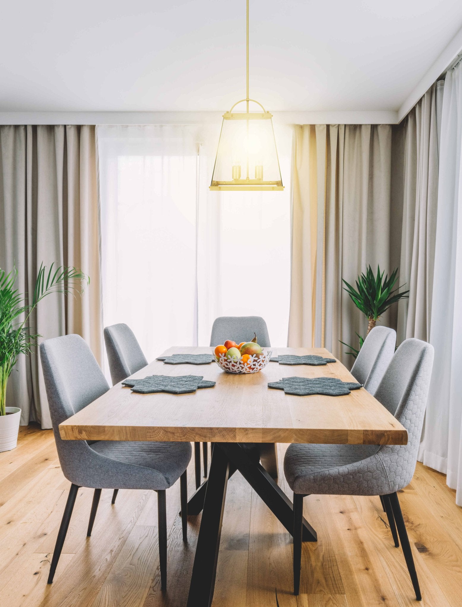 Telbix Colair 4 Lights Solid Brass Pendant - Mases LightingTelbix