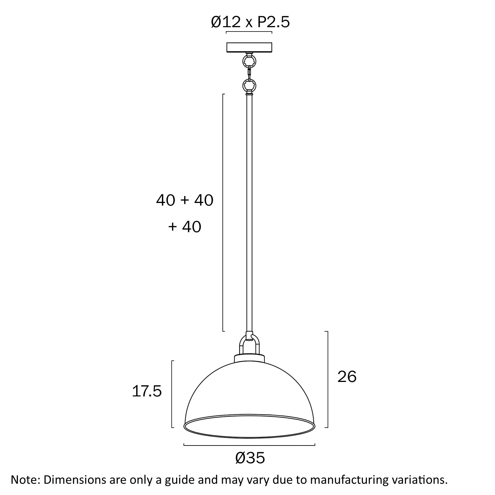 Telbix Emerson 35cm Pendant - Mases LightingTelbix