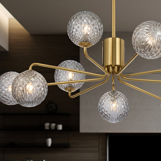 Telbix Felton 9 Light Pendant Range Antique Gold FELTON PE09AG - Mases LightingTelbix