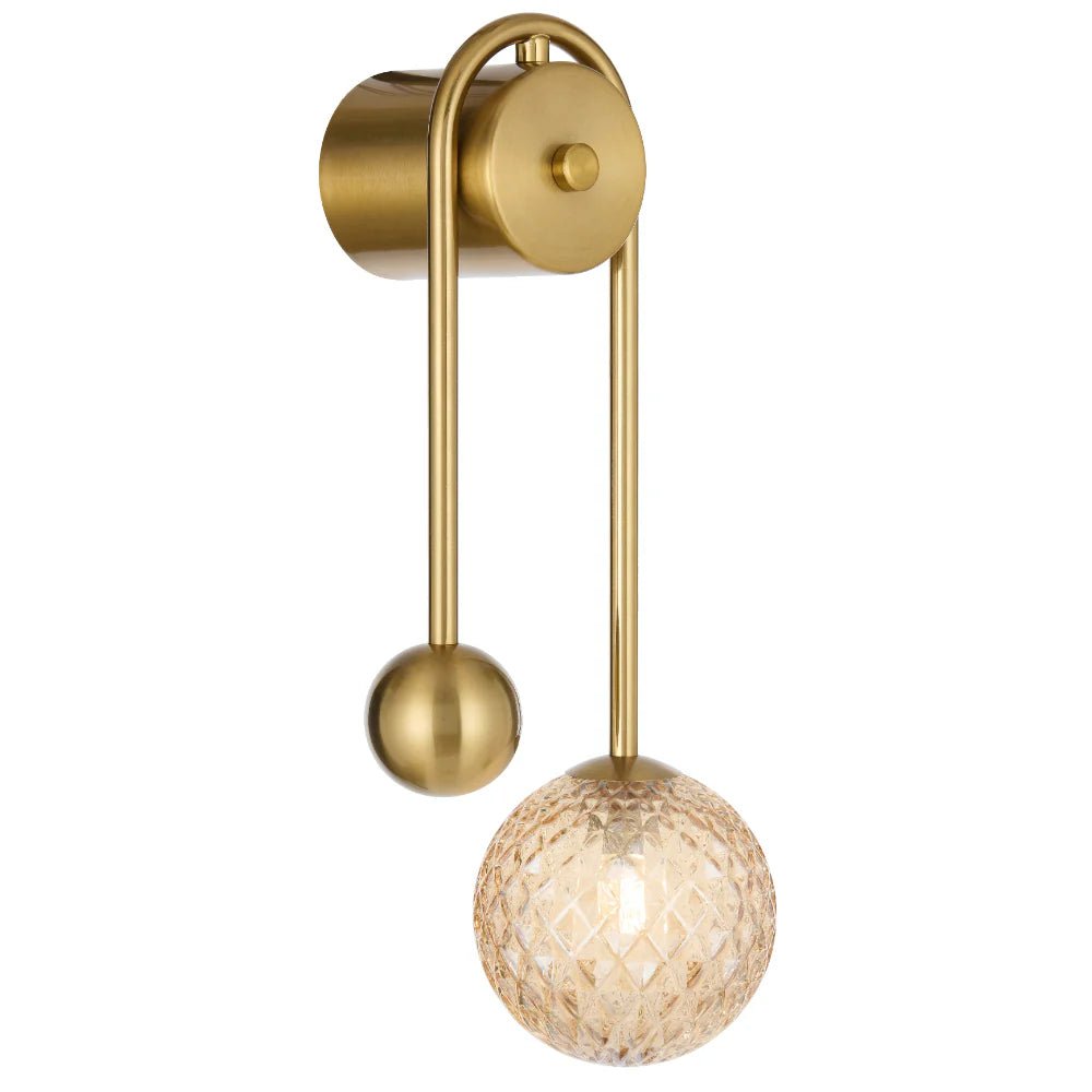 Telbix Felton Arm Wall Light Antique Gold FELTON WBA - AG - Mases LightingTelbix