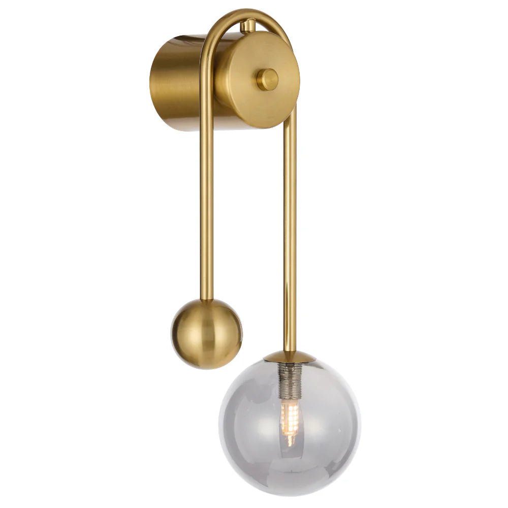 Telbix Felton Arm Wall Light Antique Gold FELTON WBA - AG - Mases LightingTelbix