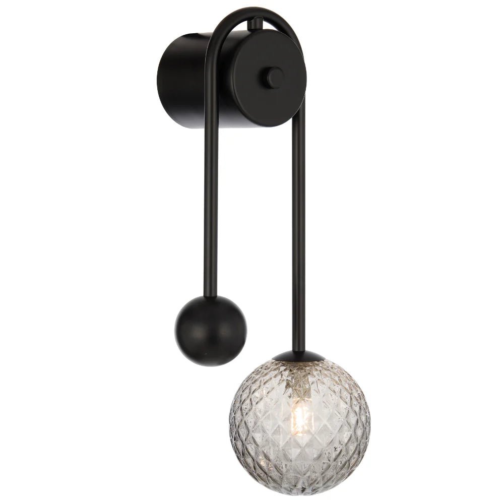 Telbix Felton Arm Wall Light Black FELTON WBA - BK - Mases LightingTelbix