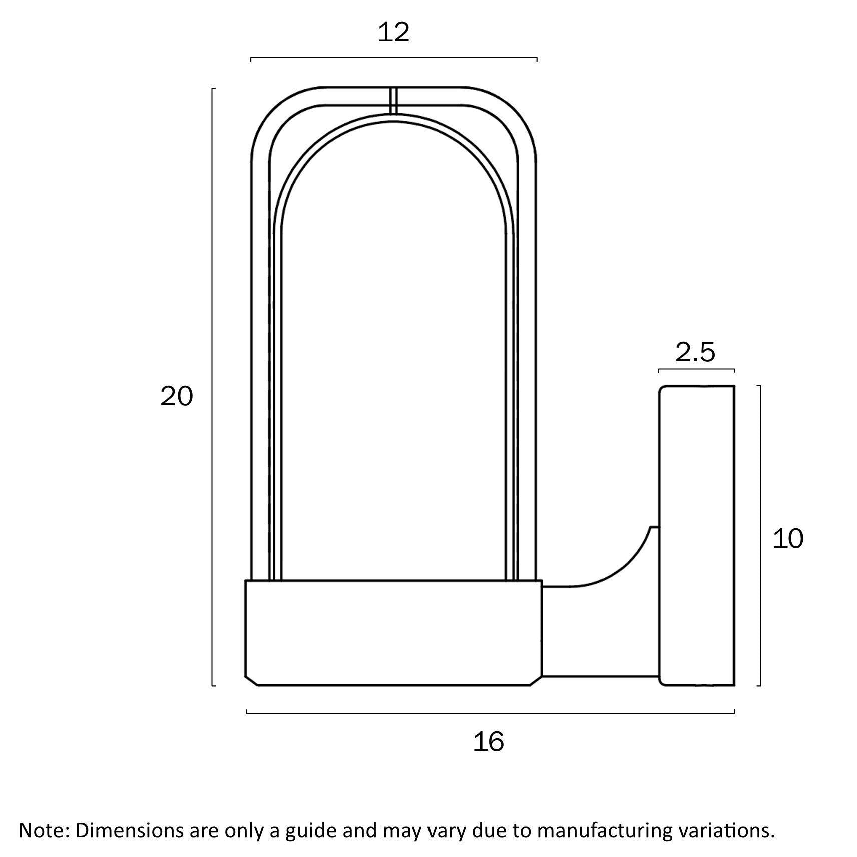 Telbix Fonseca Outdoor Wall Light Black FONSECA WB-BK